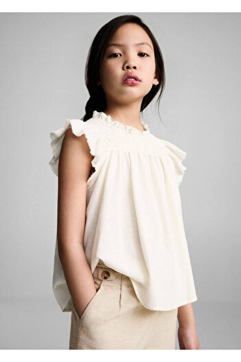 MANGO Kids Woven culotte pants