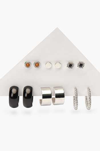 Penti Gold Colored Zen Earring Set