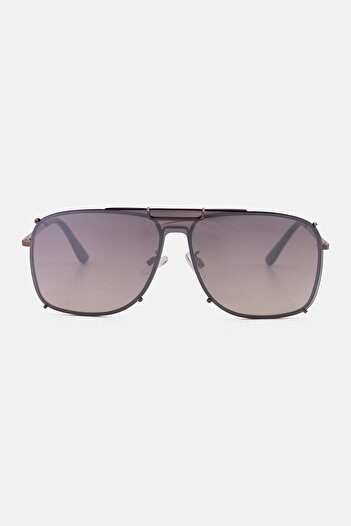 Guess Men GF0240 Square Sunglasses, Dark Grey