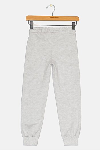 Hello Kitty Kids Girl Brand Logo Jogger Pants, Grey