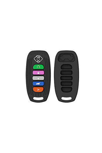 Choice D black Silicone Baby Teething Toys BPA Free TV Remote Control Shape Teething Toys Chew Relief Sooth