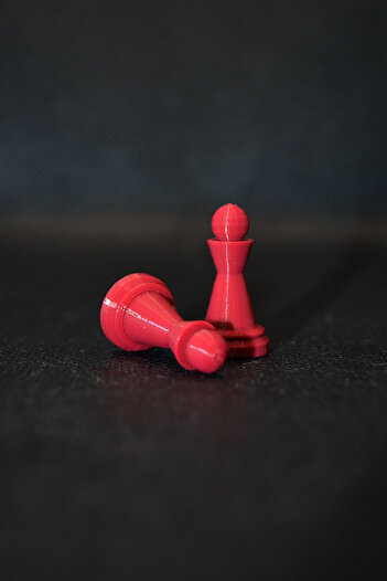DiceLand 3D Çok Renkli Piyon Pawn ve Zar Seti 16 Piyon + 4 Adet 10mm Okey Oyun Zarı - Kızma Birader Ludo