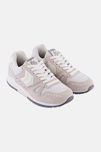 hummel Kids Boy Marathona Suede Running Shoes, Light Grey