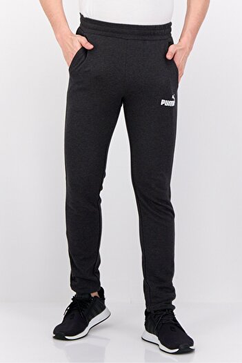Puma Men Slim Fit Brand Logo Training Sweatpants, Dark Grey