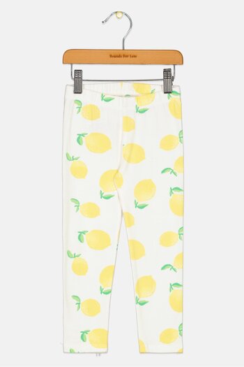 GAP Toddlers Girl Allover Print Pull On Leggings, Off White