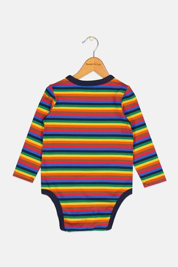 GAP Toddlers Boy Striped Long Sleeves Romper, Multicolor