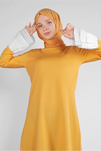 Alvina Slim Knitting Tunic with Volan 41072