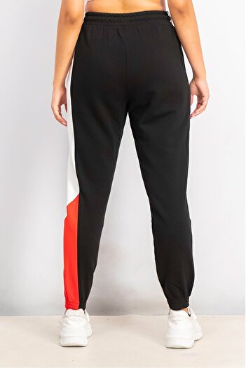 Puma Women Regular Fit Training Track Pants, Black and White