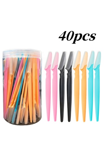 choice2 40PCS 40/30/12/10 Pcs Random Color Set Multipurpose Eyebrow Razor Tools And Facial Razor With Precis