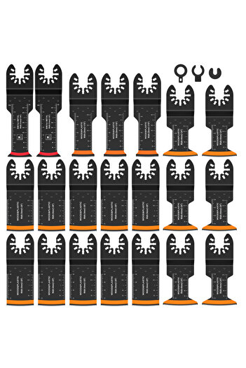 Choice 21PCS 21Pcs Oscillating Saw Blades High Carbon Steel Multitool Blades Sharp Wear Resistant Oscillati