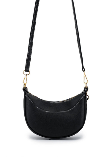 Ecrou Half Moon Small Shoulder Bag – Μαύρο