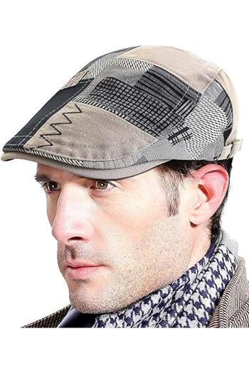 valkyrie Men's up Faded t Style Kab Loose R Canvas Asymmetrical Gray Cap