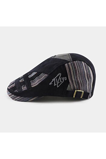 valkyrie Men's Black Cap - Italian Style, Adjustable Canvas Anti-Sweat Cap