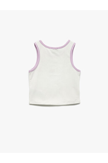 Koton Dog Printed Crew Neck Sleeveless Cotton Tank Top