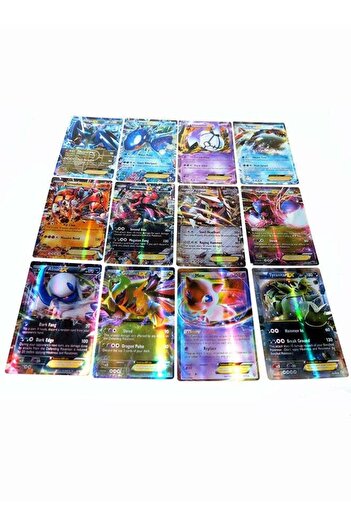 COOYA 100 Pokemon card game set,20 MEGA cards+80 EX cards,various styles,for children over 5 years old