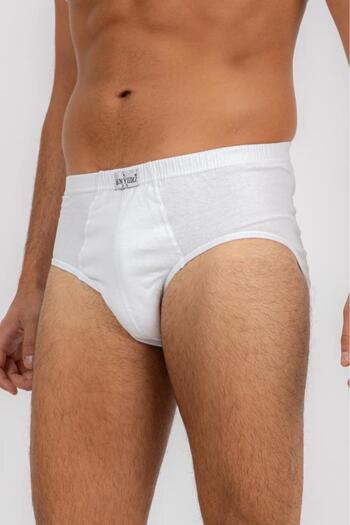 ÖREN YILDIZ Ören Yıldız 5002-3 3 Pack 100% βαμβακερό ανδρικό λευκό σλιπ