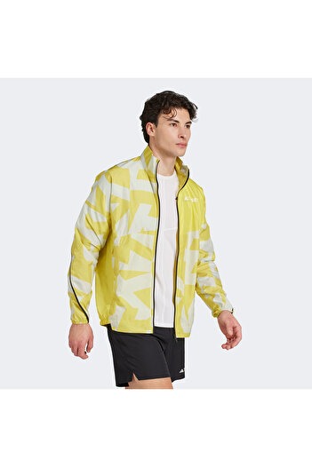 adidas Terrex Multi Printed Wind Men's Yellow Jacket