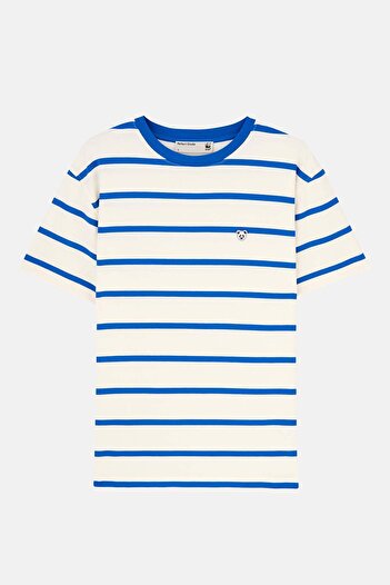 WWF Market Panda ριγέ T-Shirt - Saks/Μπεζ