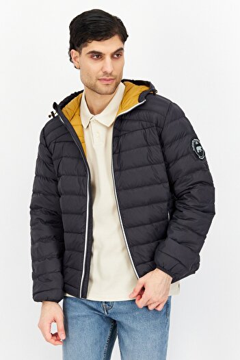 Trespass Men Solid Quilted Jacket, Charcoal