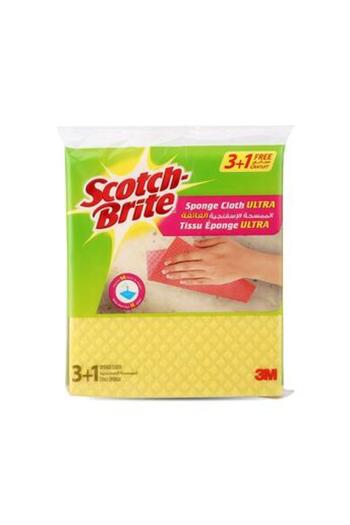 3M Scotch-Brite Sponge Cloth Ultra (3 + 1 Free)