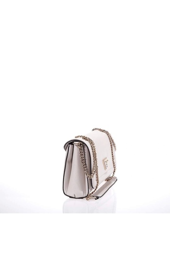 Guess Noelle Convertible Xbody Flap Women's Ecru Crossbody Bag Hwzg7879210-Bon