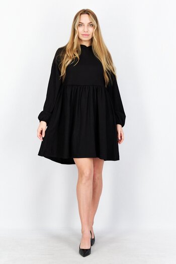 NA-KD Women Textured Mini Dress, Black