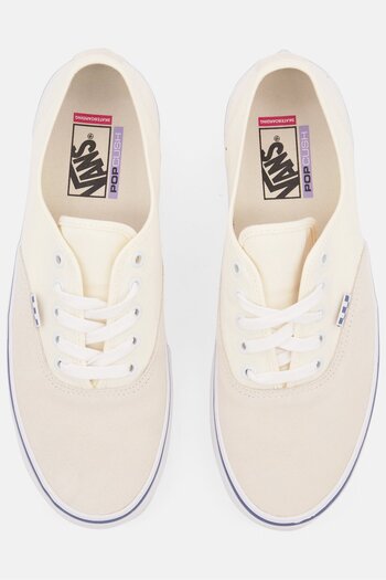 Vans Men Skate Authentic Lace Up Skate Shoe, Off White