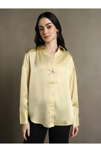 Dennis Lingo By Styli Relaxed Fit Casual Shirt with Spread Collar