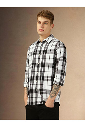 Dennis Lingo By Styli Checked Long Sleeves Casual Shirt