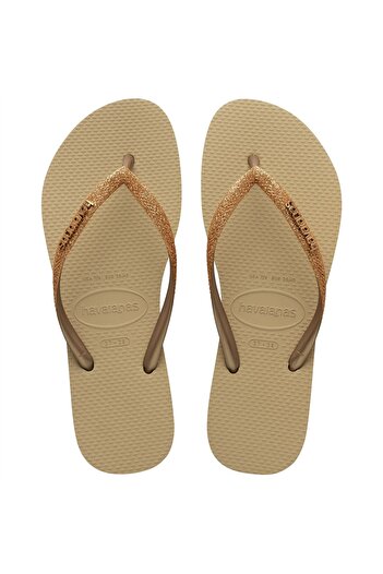 Havaianas Slim Glıtter Ii Women's Beige Slippers - 4146975