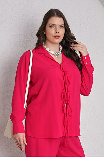 Büyük Moda Tie-Up Bottom with Lace Detail - Top Set