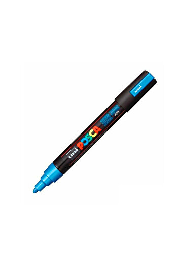 Banadabak Posca Pc-5M Machine, 1.8-2.5 Strip Metallic Blue Marker