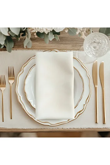 Meine Home Ecru Linen Napkin 8 Pieces