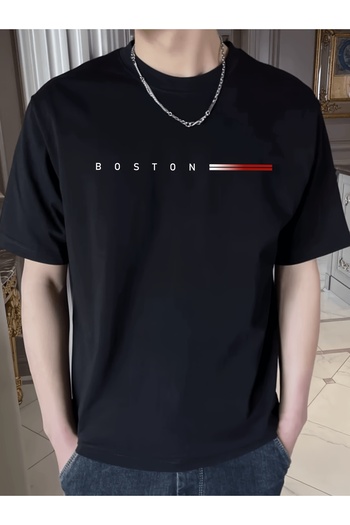 uyguntarz Μπλουζάκι με στάμπα Unisex Boston Design