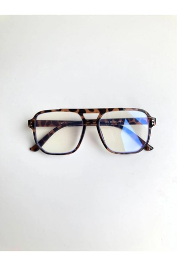 Nilu Moda Leopard Patterned Women's Men's Unisex Sunglasses