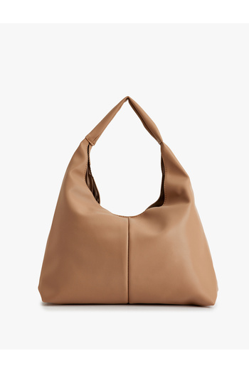 Koton Faux Leather Stitching Detailed Shopper Bag