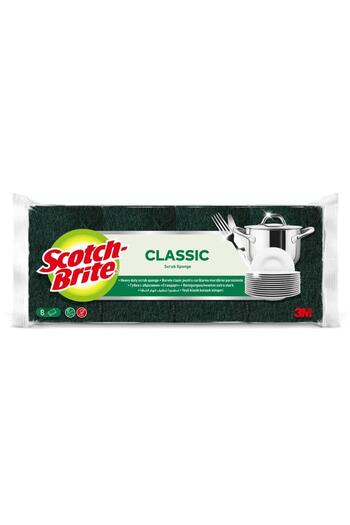 3M Scotch-Brite Classic Scrub Sponge Pack (8 Pc.)