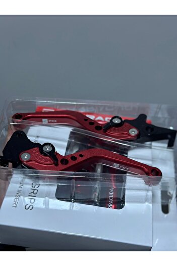 Palas Motor HONDA PCX SPOR MANET (SERTLİK AYARLI MANET) / KIRMIZI RENK + BARRACUDA SPOR ELCİK KIRMIZI RENK