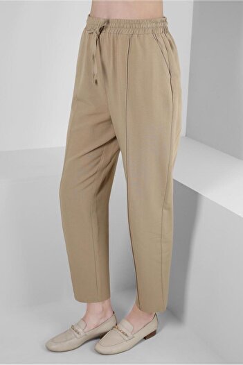 Alvina LINEN PANT WITH ELASTIC BELI 70518