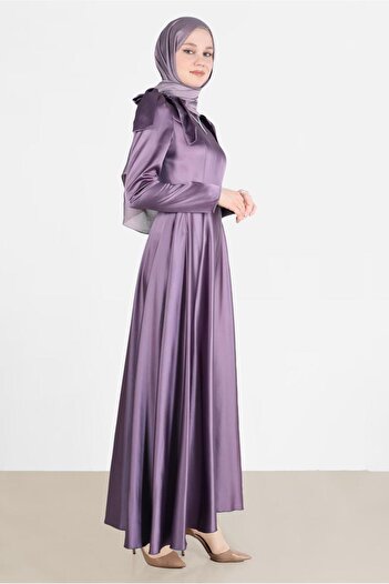 Alvina Bow Detailed Shoulder Dress 42418