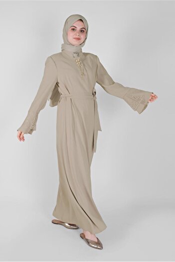Alvina Laced Sleeves and Belted Shade 10223