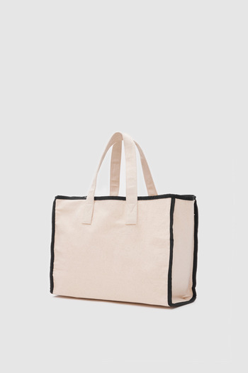 Shule Bags Arc X Large Canvas Tote Bag Black