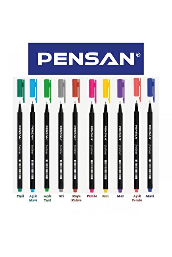Pensan 6500 Creative Mood 10 Color Fineliner Set