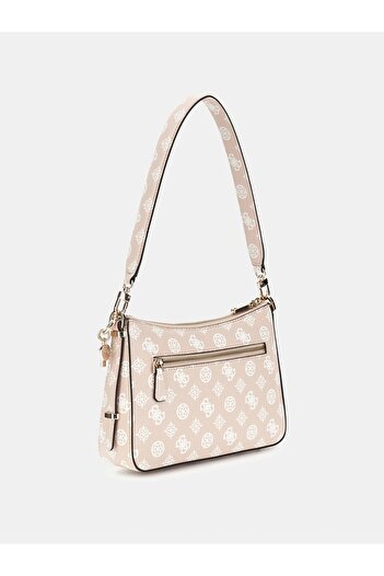 Guess Eco Erica Top Zip Shoulder Bag Women's Beige Shoulder Bag Hwepg951018-Sdl