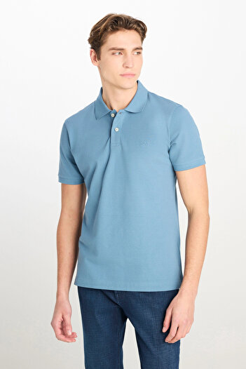 Lee Ανδρικό μπλουζάκι Polo Neck Regular Fit L211810400