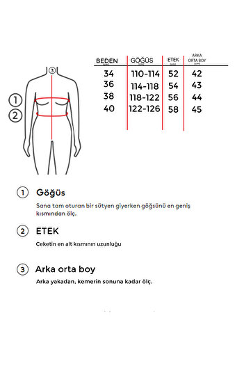 its basic Kadın Füme Renk Siyah Nakışlı Bol Kesim Tasarım Ceket