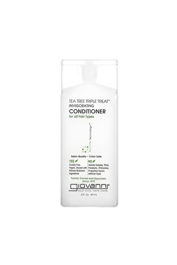 Giovanni Triple Strengthening Tea Tree Conditioner for All Hair Types - 60ml