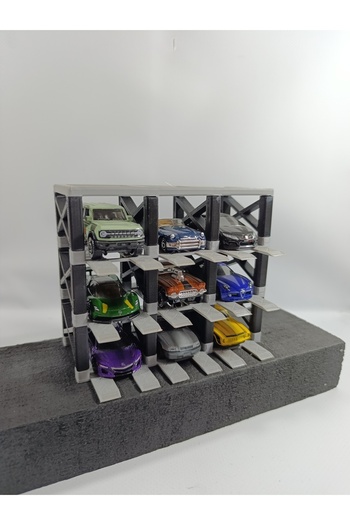 Pryod 1/64 Model Vehicle Lift - 9 Units - (Vehicles Are for Display Purposes Only. Not Included in the Price.)
