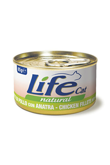 Life Cat Chicken Fillet With Duck Canned Cat Food - 85 G Pack Of 18