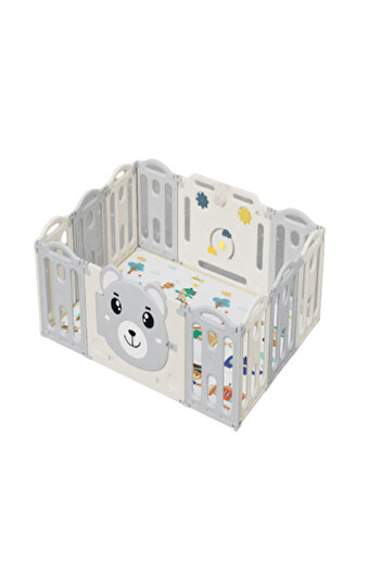 FULLJOY Foldable children's playroom 148*115*62, gray-beige